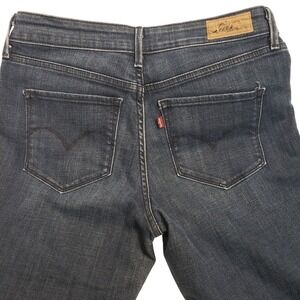 Levi's Bold Curve Slim Leg Jeans Womens 8/29 Dark Wash Classic Rise Stretch Blue